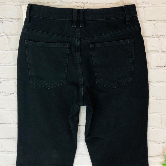 Free People High Rise Button Fly Flare Mom Jeans - Picture 6 of 8